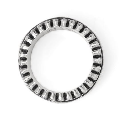 【正規取扱店】Leathers and Treasures：ナロービーデッドエッジリボルビングリング w/フレームベルト