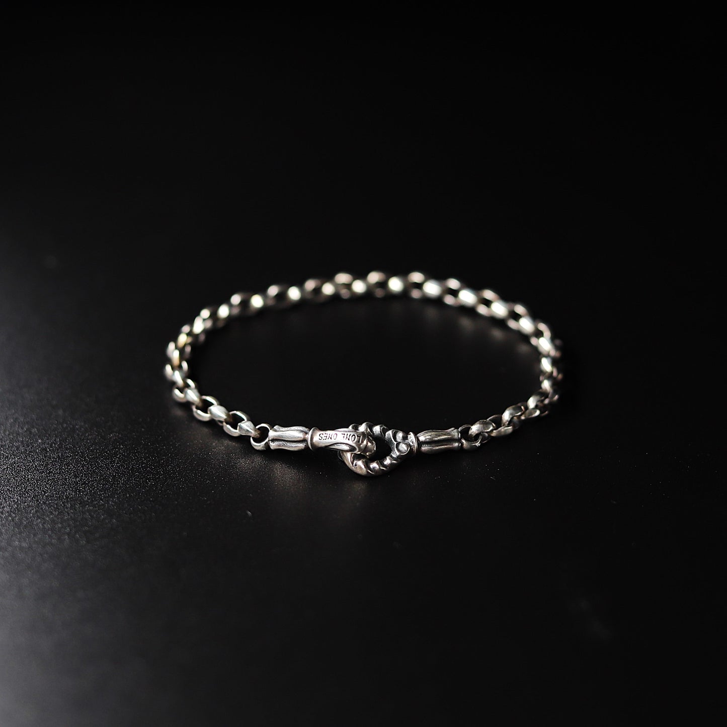 LONE ONES【正規取扱店】ロンワンズ：MFフック ミニシルクチェーンブレスレットL（4.0mm）- 7インチ（約17.7cm）