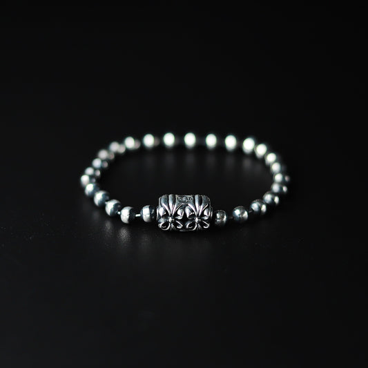 LONE ONES【正規取扱店】ロンワンズ：クロムコネクター 5.0mmボールチェーンブレスレット 7.5inch（約19cm）