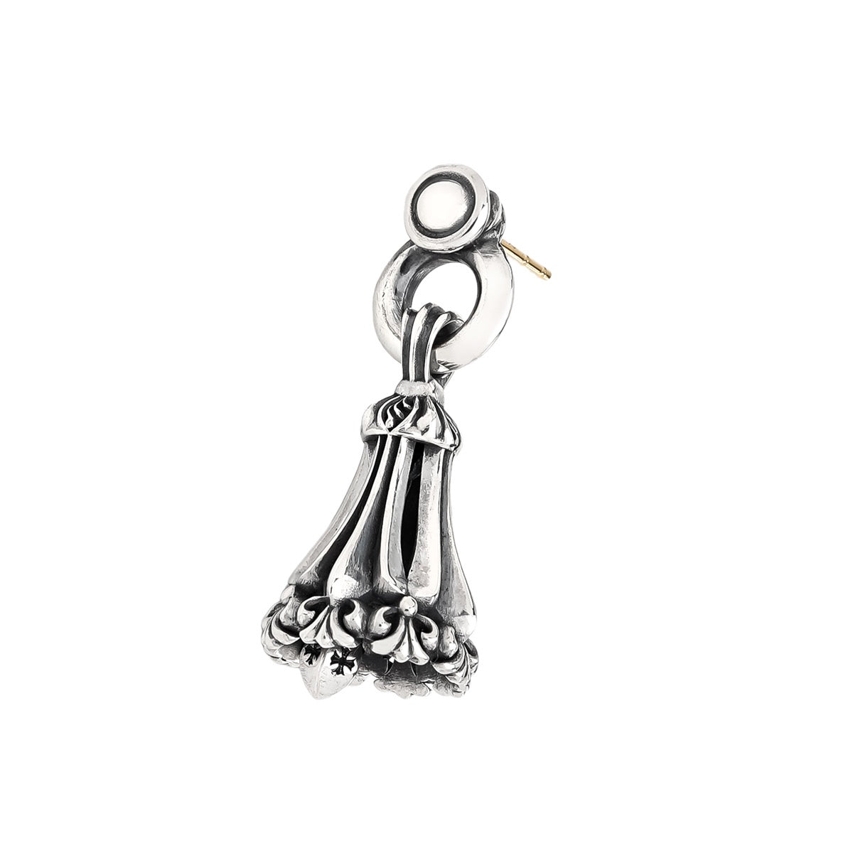 【オーダー商品：納期約4ヶ月～】LONE ONES【正規取扱店】： Chrome Bell Earring XS Single
