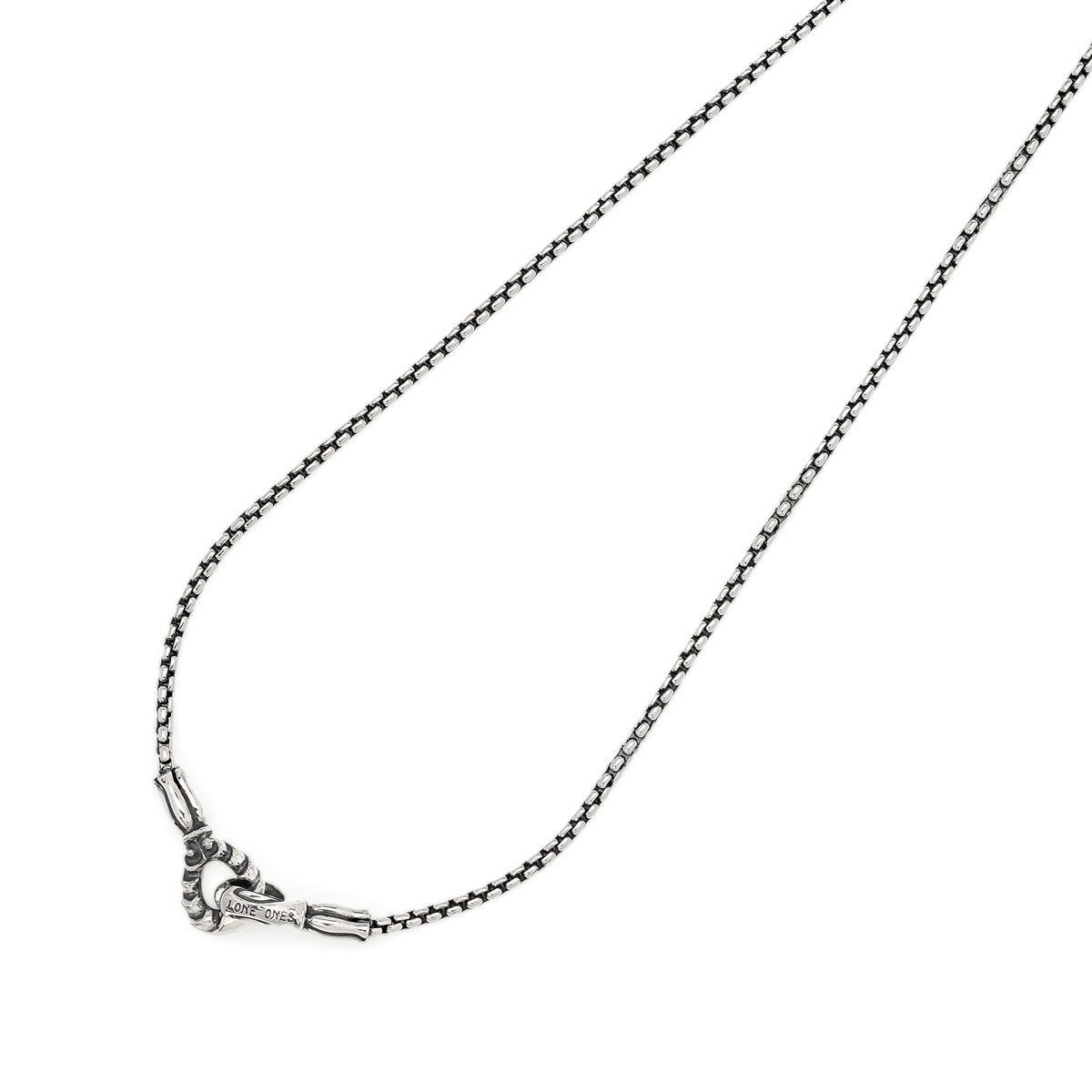 【オーダー商品：納期約4ヶ月～】LONE ONES【正規取扱店】：Medium - 2.6mm round venetian box chain（MF Hooks）