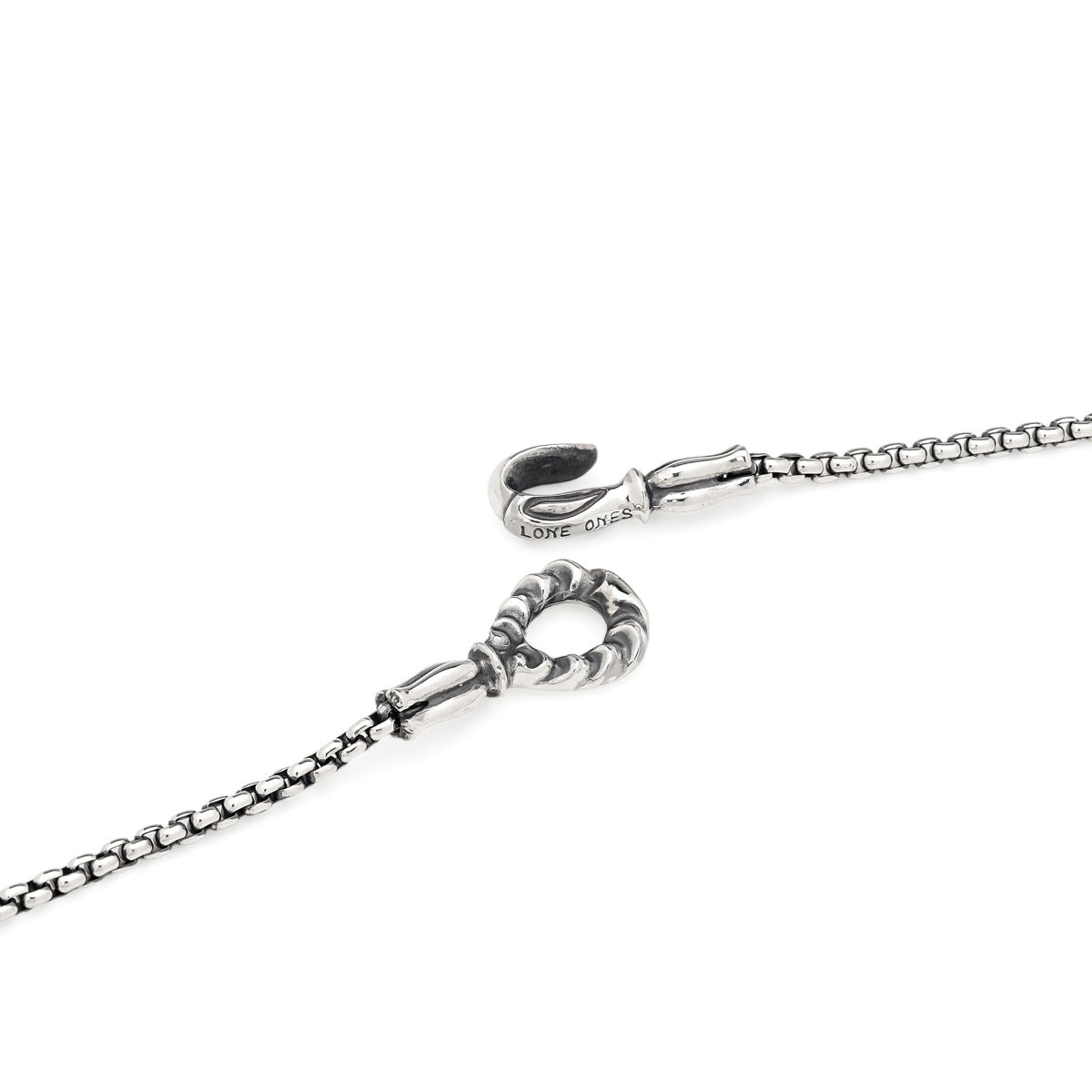 【オーダー商品：納期約4ヶ月～】LONE ONES【正規取扱店】：Medium - 2.6mm round venetian box chain（MF Hooks）