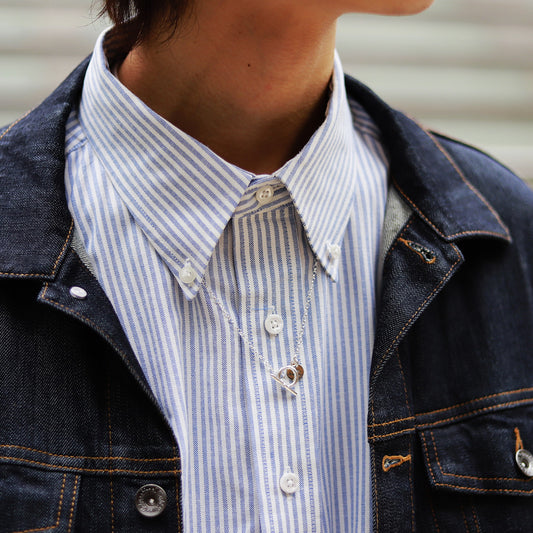 F.H. シルバーネックレス（甲丸チェーン 2.4mm）：#N002-60cm