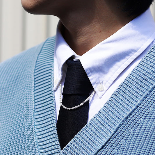 【長めに着けたい方に】F.H. シルバーネックレス（ロープチェーン 2.8mm）：#N016-60cm