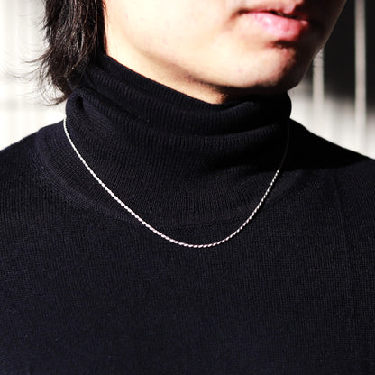 【当店人気No.1ネックレス】F.H. シルバーネックレス（ロープチェーン 1.9mm）：#N021-50cm