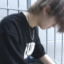 画像をギャラリービューアに読み込む, 【ブラックコーデに映える燻し加工】F.H. シルバーネックレス（ロープチェーン 2.5mm）：＃N038-55cm
