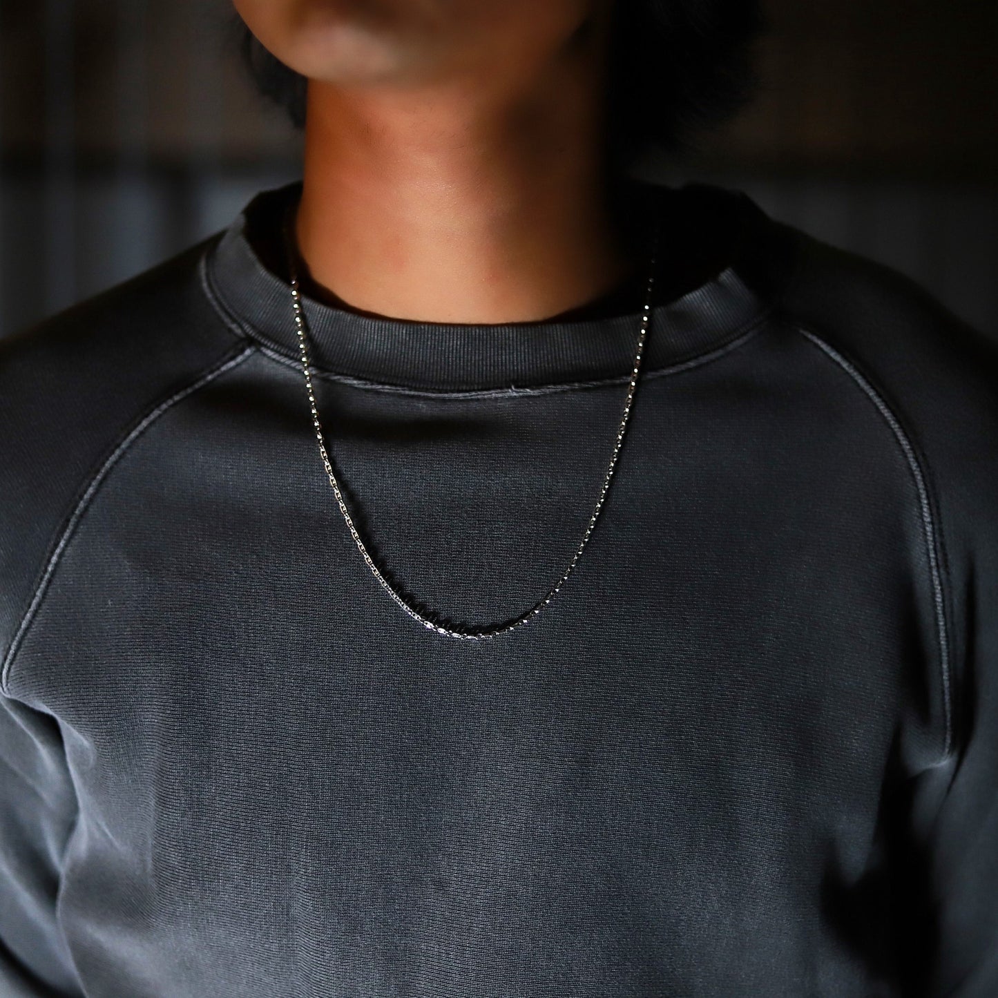 【長めに着けたい方に】F.H. シルバーネックレス（マリーナチェーン 2.5mm）：#N044-60cm