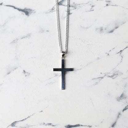 【F.H. 別注アイテム】F.H. シルバーネックレス（クロスペンダント）：#N046−50cm