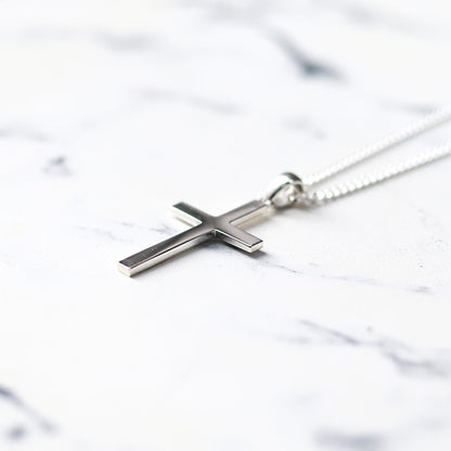 【F.H. 別注アイテム】F.H. シルバーネックレス（クロスペンダント）：#N046−50cm