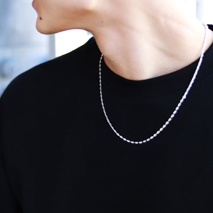 F.H. シルバーネックレス（アンカーチェーン2mm）：#N048−50cm