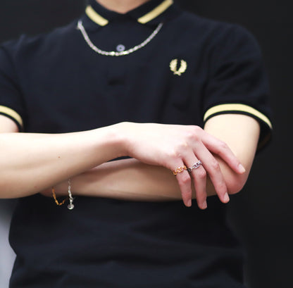 F.H. シルバーリング（アンカーリング ゴールドコーティング）：#R001GP