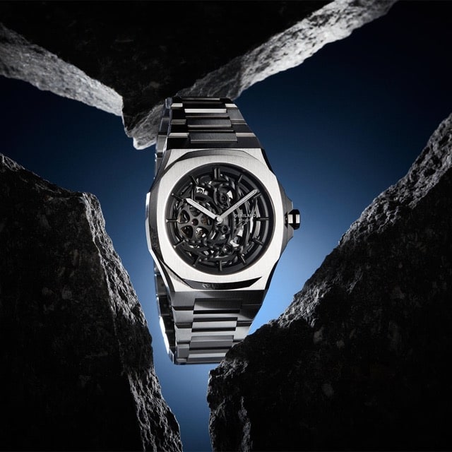 【取り寄せ商品：納期約2週間】【自動巻き捥時計】D1 MILANO 【正規取扱店】ディーワンミラノ 腕時計 : スケルトン リスタイリング - シルバー