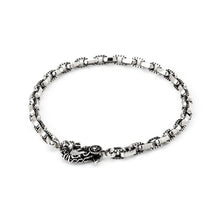画像をギャラリービューアに読み込む, 【正規取扱店】Leathers and Treasures： ハーフエングレイブリンクチェーンブレスレット 21cm
