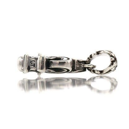 【オーダー商品：納期約3ヶ月】 【正規取扱店】Leathers and Treasures：Fleur-de-lis horseshoe charm w/diamond 7P (horseshoe / one side )