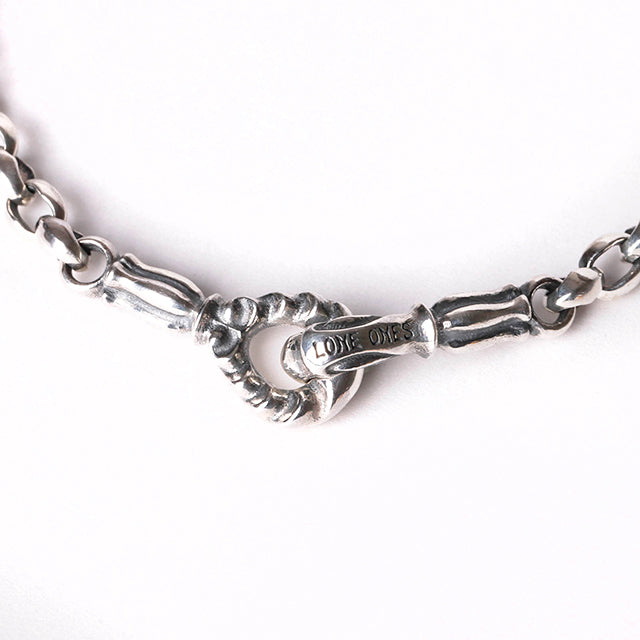 LONE ONES【正規取扱店】ロンワンズ：MFフック ミニシルクチェーンブレスレットL（4.0mm）- 7インチ（約17.7cm）