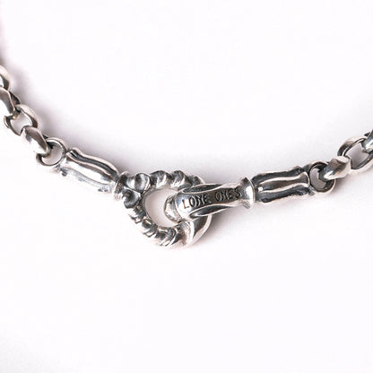 LONE ONES【正規取扱店】ロンワンズ：MFフック ミニシルクチェーンブレスレットL（4.0mm）- 7インチ（約17.7cm）