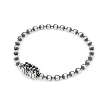 LONE ONES【正規取扱店】ロンワンズ：クロムコネクター 5.0mmボールチェーンブレスレット 7.5inch（約19cm）