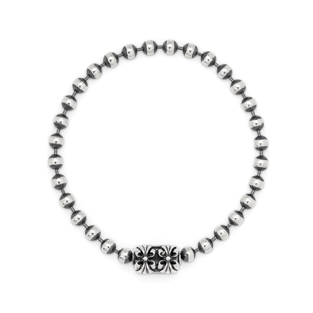 LONE ONES【正規取扱店】ロンワンズ：クロムコネクター 5.0mmボールチェーンブレスレット 7.5inch（約19cm）