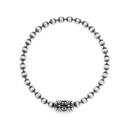 LONE ONES【正規取扱店】ロンワンズ：クロムコネクター 5.0mmボールチェーンブレスレット 7.5inch（約19cm）