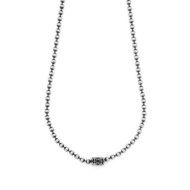 【オーダー商品：納期約4ヶ月～】LONE ONES【正規取扱店】：Chrome Connector - 4.0mm ball chain Necklace