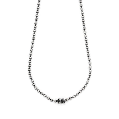 【オーダー商品：納期約4ヶ月～】LONE ONES【正規取扱店】：Chrome Connector - 4.0mm ball chain Necklace