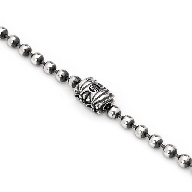 【オーダー商品：納期約4ヶ月～】LONE ONES【正規取扱店】：Chrome Connector - 4.0mm ball chain Necklace