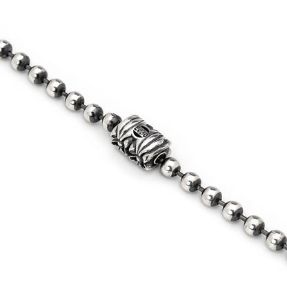 【オーダー商品：納期約4ヶ月～】LONE ONES【正規取扱店】：Chrome Connector - 4.0mm ball chain Necklace