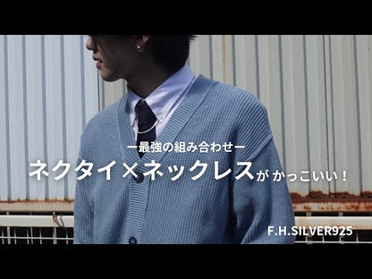 【長めに着けたい方に】F.H. シルバーネックレス（ロープチェーン 2.8mm）：#N016-60cm