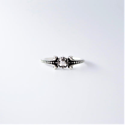 【オーダー商品：納期約3ヶ月】【正規取扱店】Leathers and Treasures： Pope's stone cross Ring w/diamond