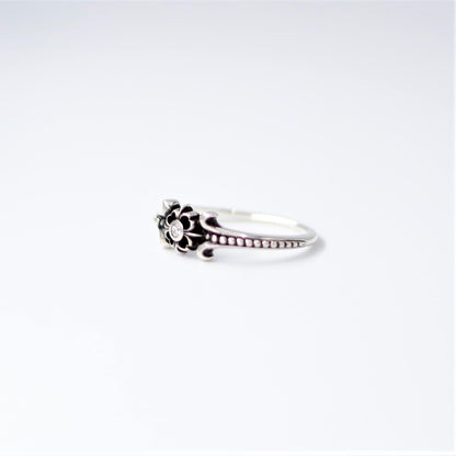 【オーダー商品：納期約3ヶ月】【正規取扱店】Leathers and Treasures： Pope's stone cross Ring w/diamond