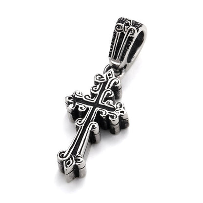 【オーダー商品：納期約3ヶ月】 【正規取扱店】Leathers and Treasures：Narrow celtic cross Pendant