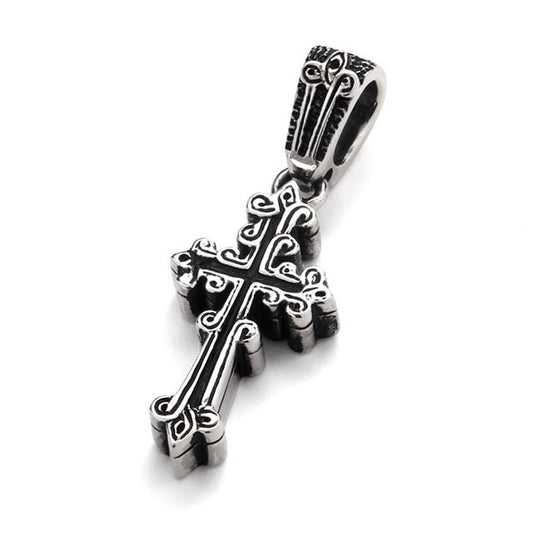 【オーダー商品：納期約3ヶ月】 【正規取扱店】Leathers and Treasures：Narrow celtic cross Pendant