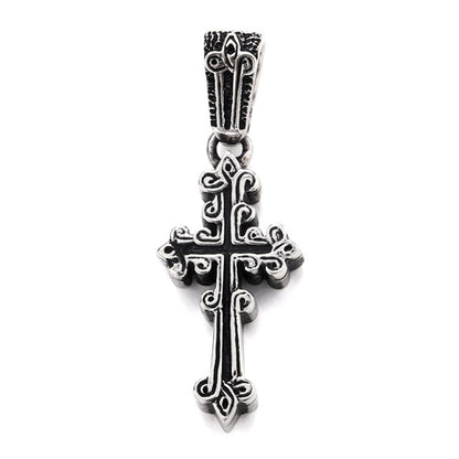 【オーダー商品：納期約3ヶ月】 【正規取扱店】Leathers and Treasures：Narrow celtic cross Pendant