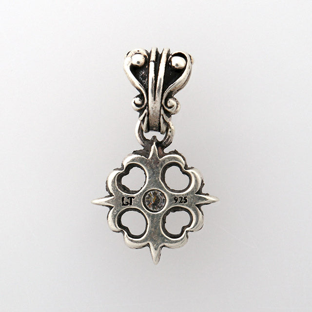 【オーダー商品：納期約3ヶ月】 【正規取扱店】Leathers and Treasures：Pope's stone cross Charm w/diamond