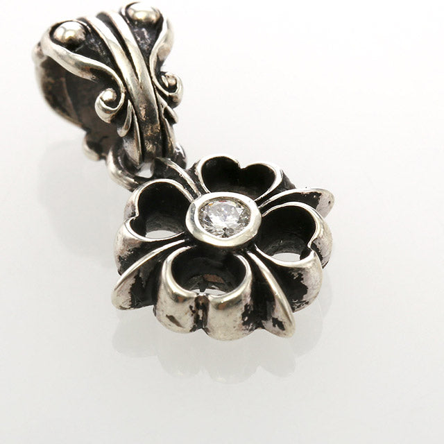 【オーダー商品：納期約3ヶ月】 【正規取扱店】Leathers and Treasures：Pope's stone cross Charm w/diamond